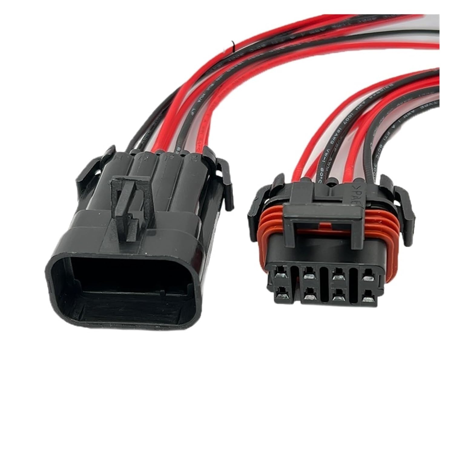 Speaker Connector 1 Pc 8 Pin Auto Electronic Connector Wire Harness Water Proof Socket Car Plastic Housing Female Male Plug 12047931 12047937(20 Pcs,8P Female)