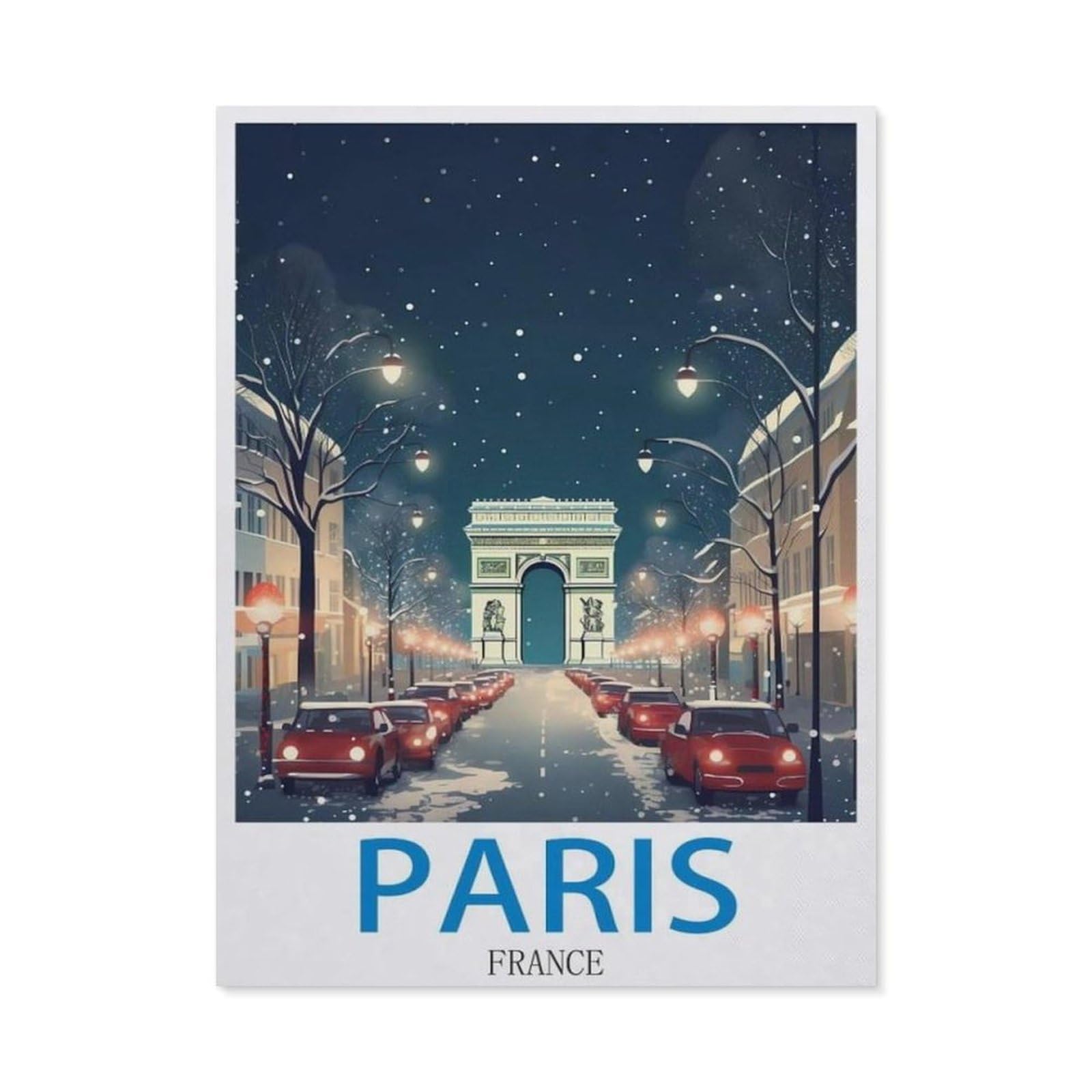 BEAYODKP 5D Diamond Painting，Paris France，Diamond Embroidery Cross Stitch（40 x 50 cm/15.74 x 19.68 inches）-CO45