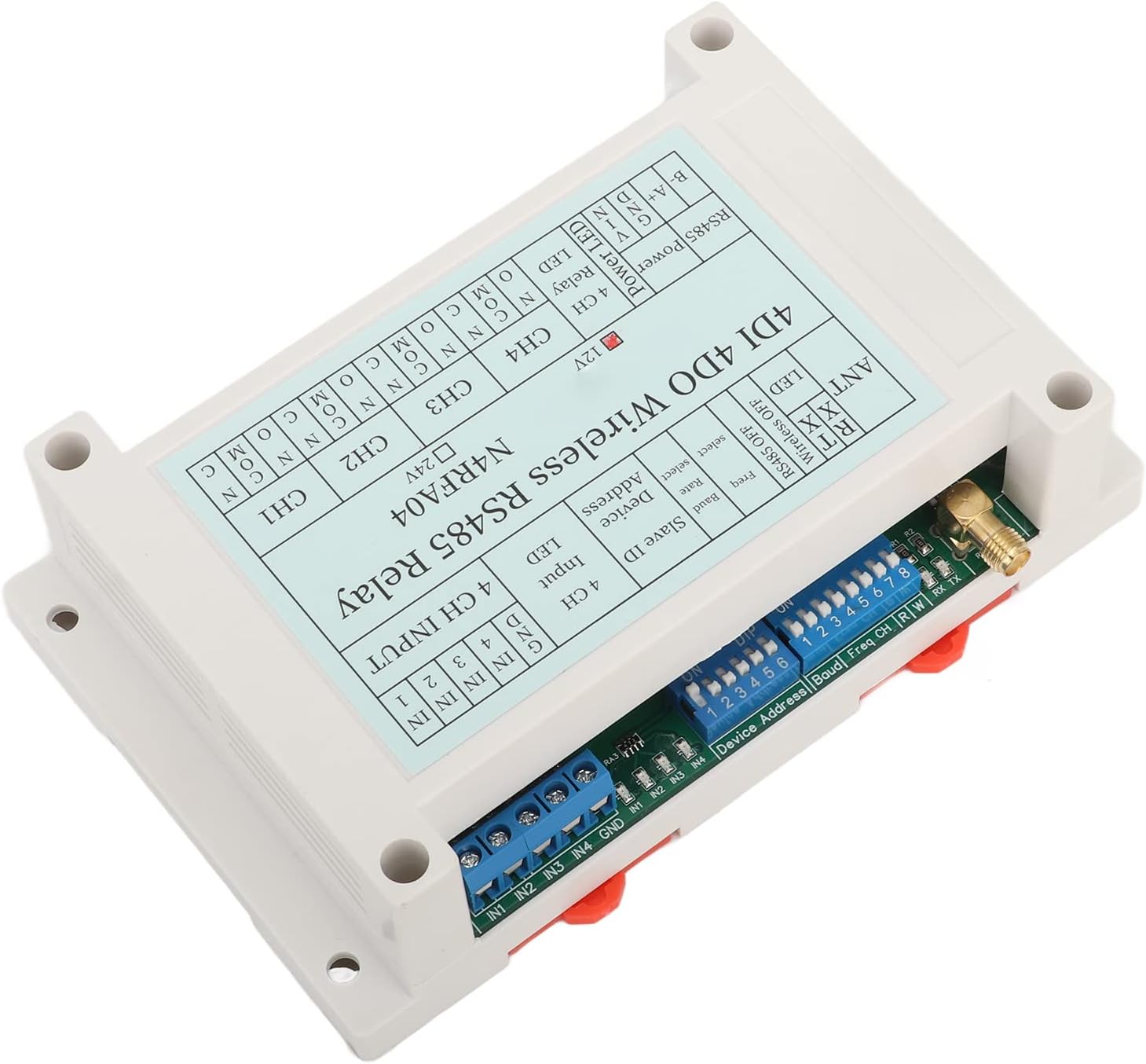 Drahtloses Relaismodul, 5 Parametereinstellung, 4KanalFunkrelais, hohe Empfindlichkeit