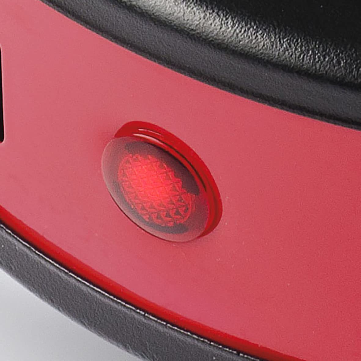 G3 Ferrari G10157 przenośna kuchenka elektryczna, 500 W, regulacja temperatury, płyta żeliwna 11 cm, lampka ostrzegawcza optymalna na kemping, czerwony