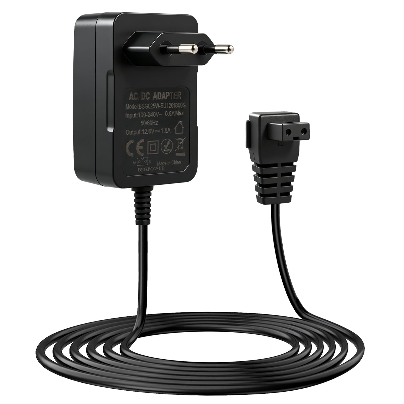 Cargador 12,6V 1,8A para Aiper Seagull 600 SE 1000 1500 P1111 Pilot H1, Adaptador de Corriente Compatible con Seagull SE Poolroboter, Cargador para Limpiafondos Piscina Cable de 2 Metros