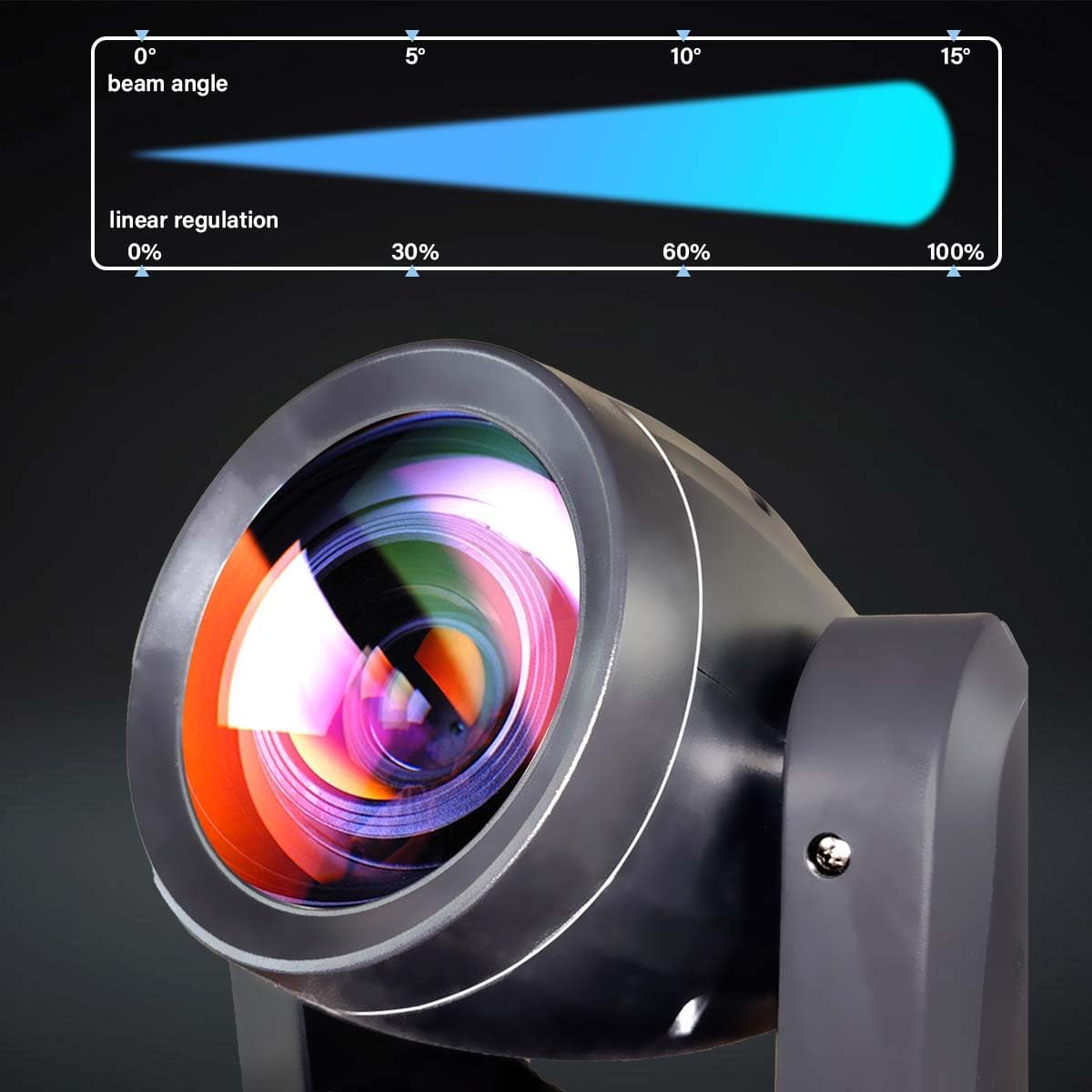 1Pcs Mini 150W LED Moving Head Stage Light Spot Prisms Dj DMX Stage Light Effect Disco Dj Bar Wedding KTV for Halloween, Thanksgiving, and Christmas