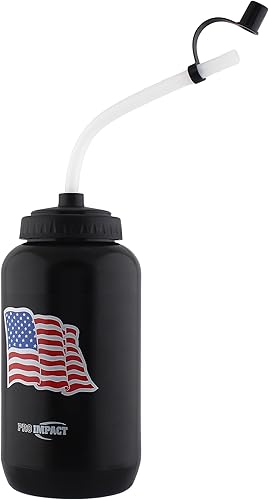 Miniatura 6 de Botella de agua exprimible y flexible con popote largo, plástico LDPE sin BPA, hidratación para béisbol, hockey, gimnasio, artes marciales mixtas,