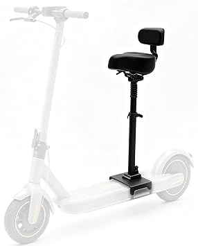 Electric Scooter Seat Compatible with Ninebot Max G30 G30P G30LP, Foldable Adjustable Height Shock Absorbing Soft Saddle Replacement