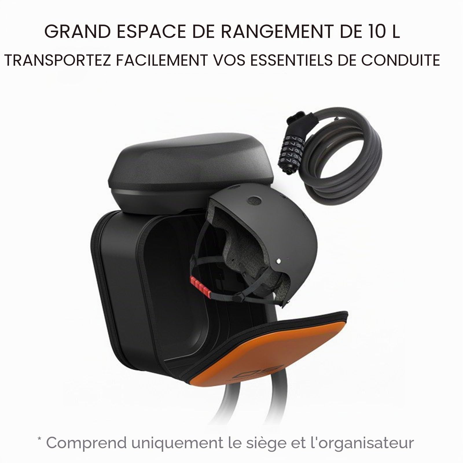 Selle de siège de Scooter électrique, pour Segway Ninebot F20 F25 F30 F40, siège de Selle de Scooter électrique Confortable Absorbant Les Chocs, siège de Selle Universel