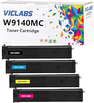 W9140MC Toner Cartridge Replacement for HP W9140MC W9141MC W9142MC W9143MC Toner cartridges for use in HP Color LaserJet Managed MFP E78625dn E78630dn E78635dn Printers 4- Pack, BCMY