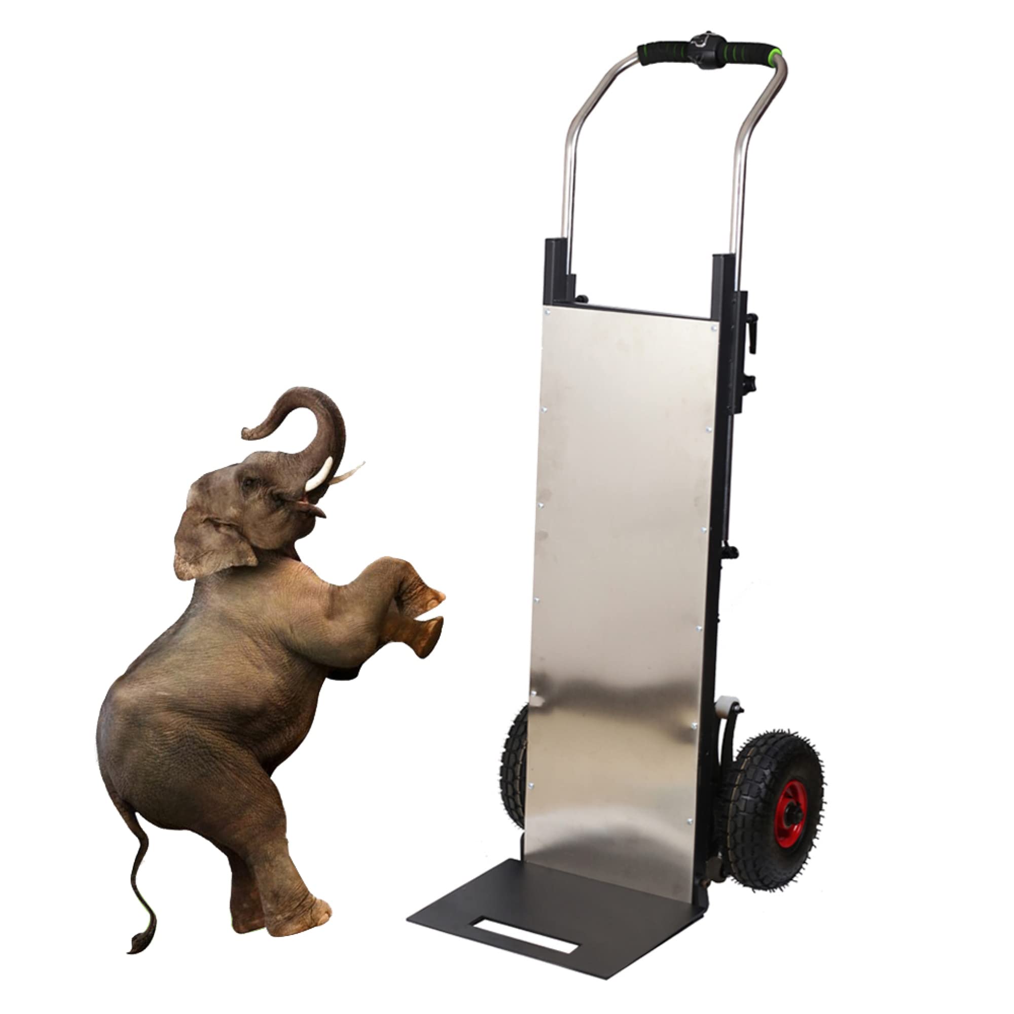 FAXIOAWA Carrello Elettrico per Scale su e Giù per Scale Carrello a Mano 1000w Carrello Piatto Alimentato da 770 libbre Carrelli a Mano industriali -48V 30AH