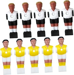 HONMEET 10 Pçs Máquina De Futebol Mini Acessórios Mini Boneca Boneca De Plástico Mini Figuras De Futebol Jogador De Futebol Parte Da Máquina De Futebol Jogador De Pebolim Figuras De