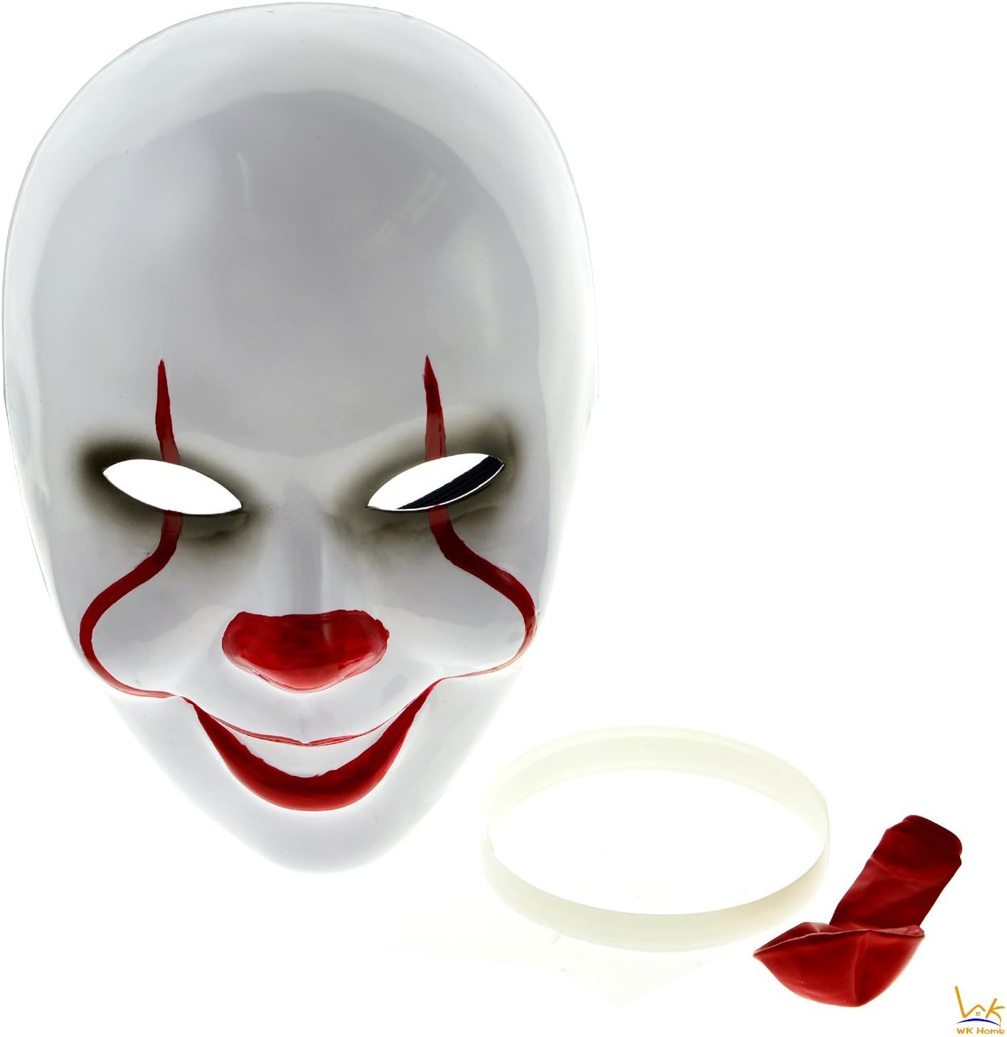 Halloween Pennywise Clown Mask, WK Home, IT 2017 New Style Mask with Balloon Costume Set, Cosplay Accessories
