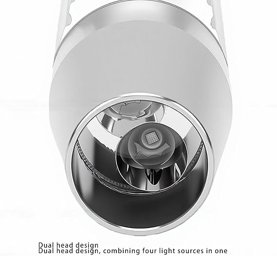Zunate Gemstone Flashlight Stepless Dimmable Detector Lamp for Jewelry Appraisal Jewelry Detecting Inspections 6.2in (Silver) [Energy Class A]