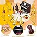 Dollhouse Musical Instruments, Miniature Violin Guitar Piano Drum Trumpet Mini Figurine Ornament for Mini House Musical Room Furnishin