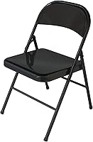 Vista 3 de Realspace Sillas plegables de metal, color negro, juego de 4 sillas