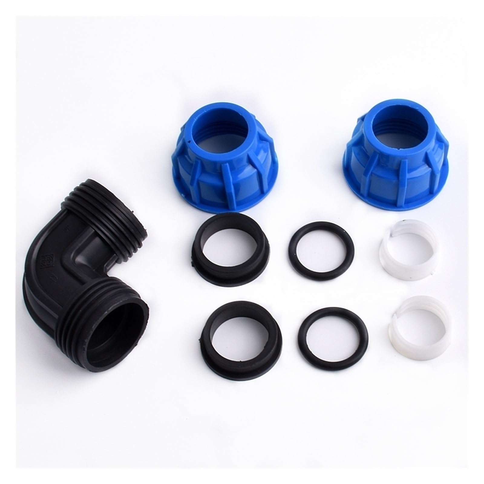 1PCS 25/32/40/50mm PE Water Tube Direct Connector Tee Splitter Quick Valve Coupler Elbow End Irrigation Fittings(Tee valve,40 mm)