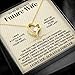 To My Future Wife Necklace - Promise Necklace For Her, Fiance Gifts For Her, Birthday Gifts For Future Wife With Message Card, To My Soulmate Necklace For Women Women Romantic Jewelry With Message Card, Gift Box (Forever Love, 18Finish / Standard Box)