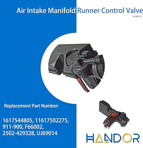 Miniatura 3 de Handor 11617502275 Válvula de control del corredor del colector de admisión de aire apta para E46 E53 E60 E83 E85 X3 X5 Z3 Z4 330i 330Ci 330xi 530i