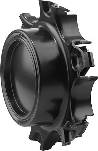 Miniatura 1 de steel.frame.motor Tapacubos de rueda de 5.315 in (5.31 pulgadas), color negro mate para #H659-TRD, 1 unidad