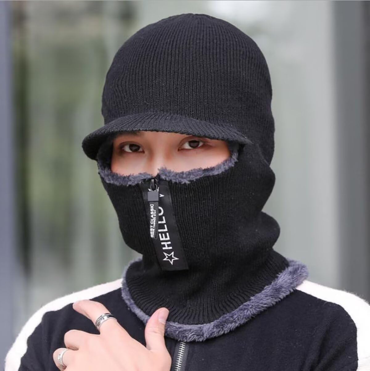Men & Women Winter Skull Cap Beanie Large Knit Hat with Thick Fleece Lined Daily image 5
