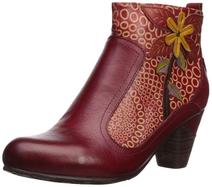 Buy L'artiste By Spring Step Women's Dramatic Boot, Red/Multi, 39 EU/8.