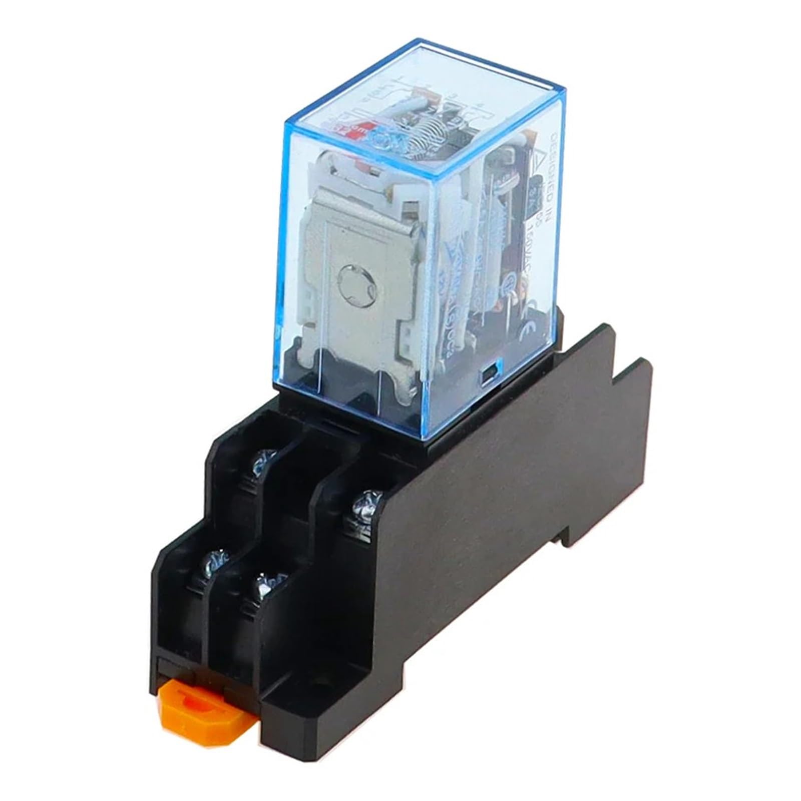 ICXLPMC 10set MY2P HH52P MY2NJ DC 220V Relay Coil DPDT Relay Switch with Socket Base LED