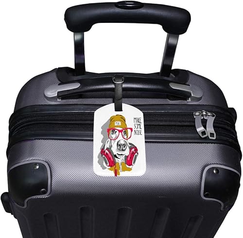 Miniatura 2 de Guitong Travel Luggage Tag Baggage Tag Backpack Label Suitcase Travel Identifier Smart Leather Basset Hound Dog travel business girls boys family