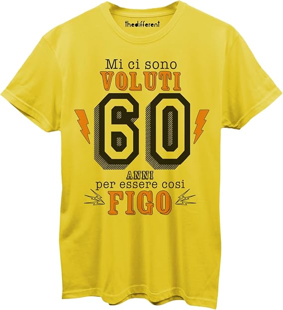 Maglietta Uomo 60 Anni Compleanno
