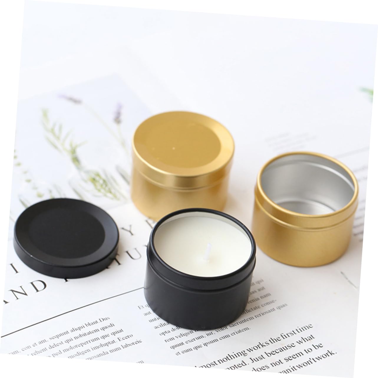 COHEALI 20 Pz Barattolo Di Barattoli Di Candele Natalizie Contenitore Vuoto Vasi Di Candele Vuoti Lattine Per Fare Candele Lega Di Alluminio Viaggiare Cosmetico Scatola Cosmetica