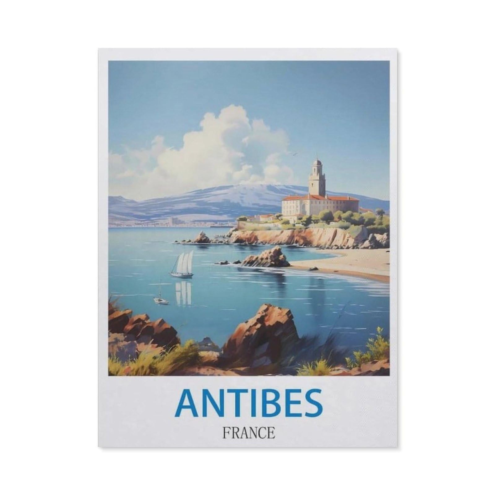 BEAYODKP DIY Diamond Art Kits，Antibes France（50x60cm）