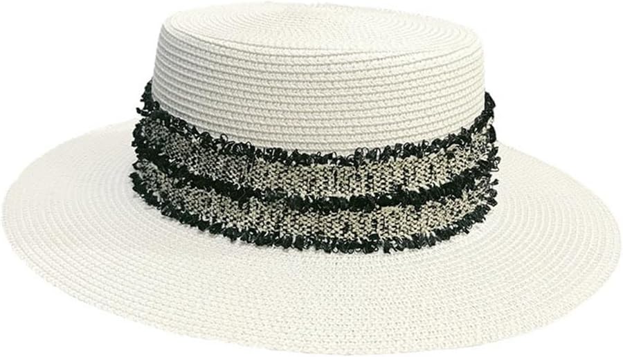 Flat Top Bowler Hat Sunscreen Sun Single Color Plain