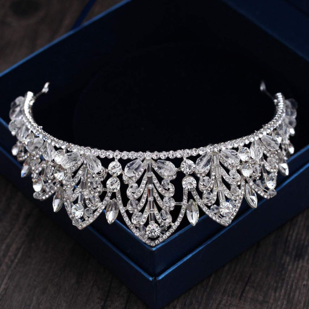 Tiara Ruinuo 316L'Alliage Coiffe De Plumes De La Couronne Européenne Forme Argent Femme Simple Fashion Mariage Accessoires Cheveux Serre-Tête Vintage Cadeau Parti