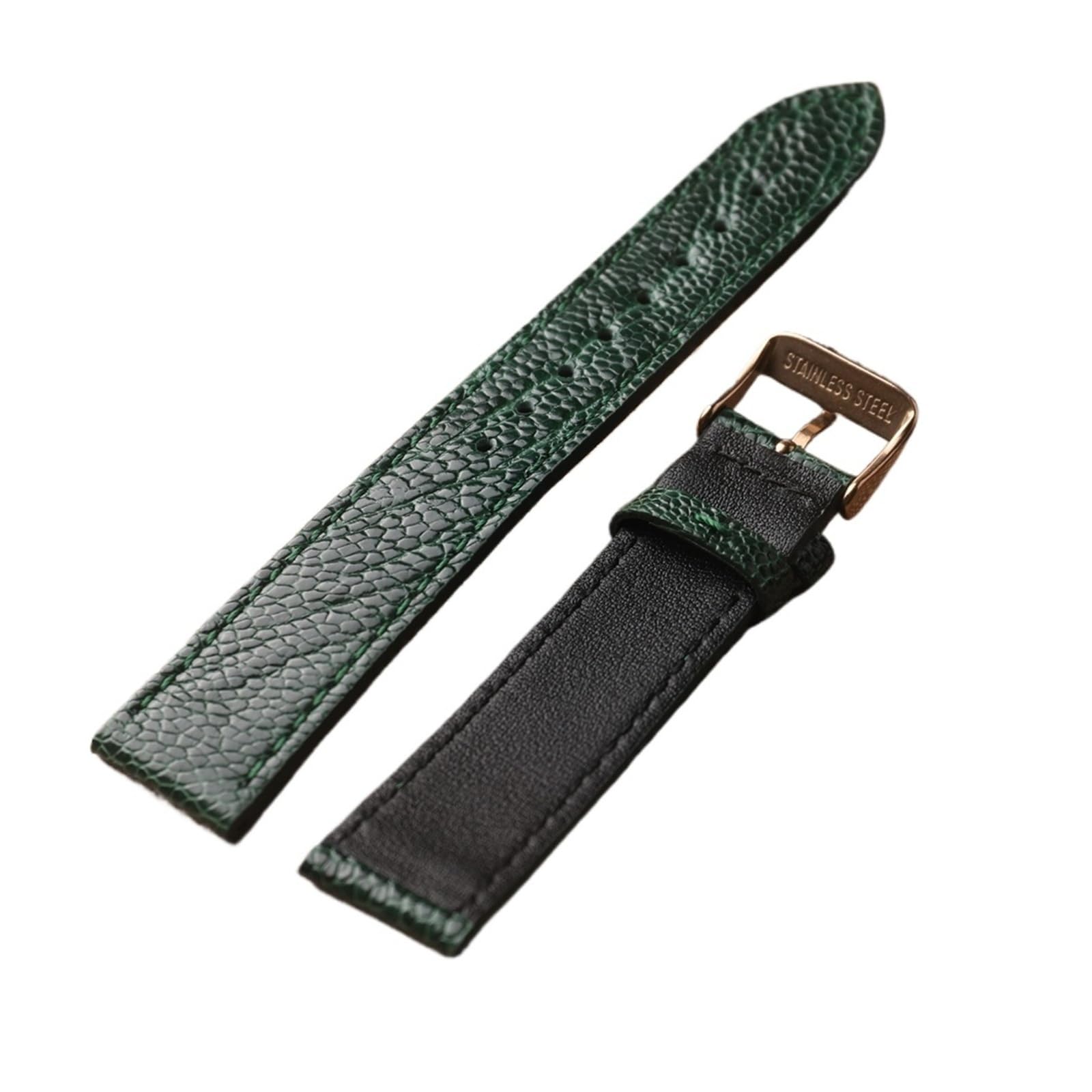 HMFang Bracelet en Cuir Souple 18 19 20 21 22 Mm Noir Marron Vert Bleu, Style Rétro Ultra-Fin