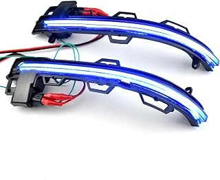 Luces intermitentes para espejo retrovisor lateral de coche, 2 unidades, para BMW X3, F25, X4, F26, X5, F15, X6, F16, 2014-2017, 2018, color negro