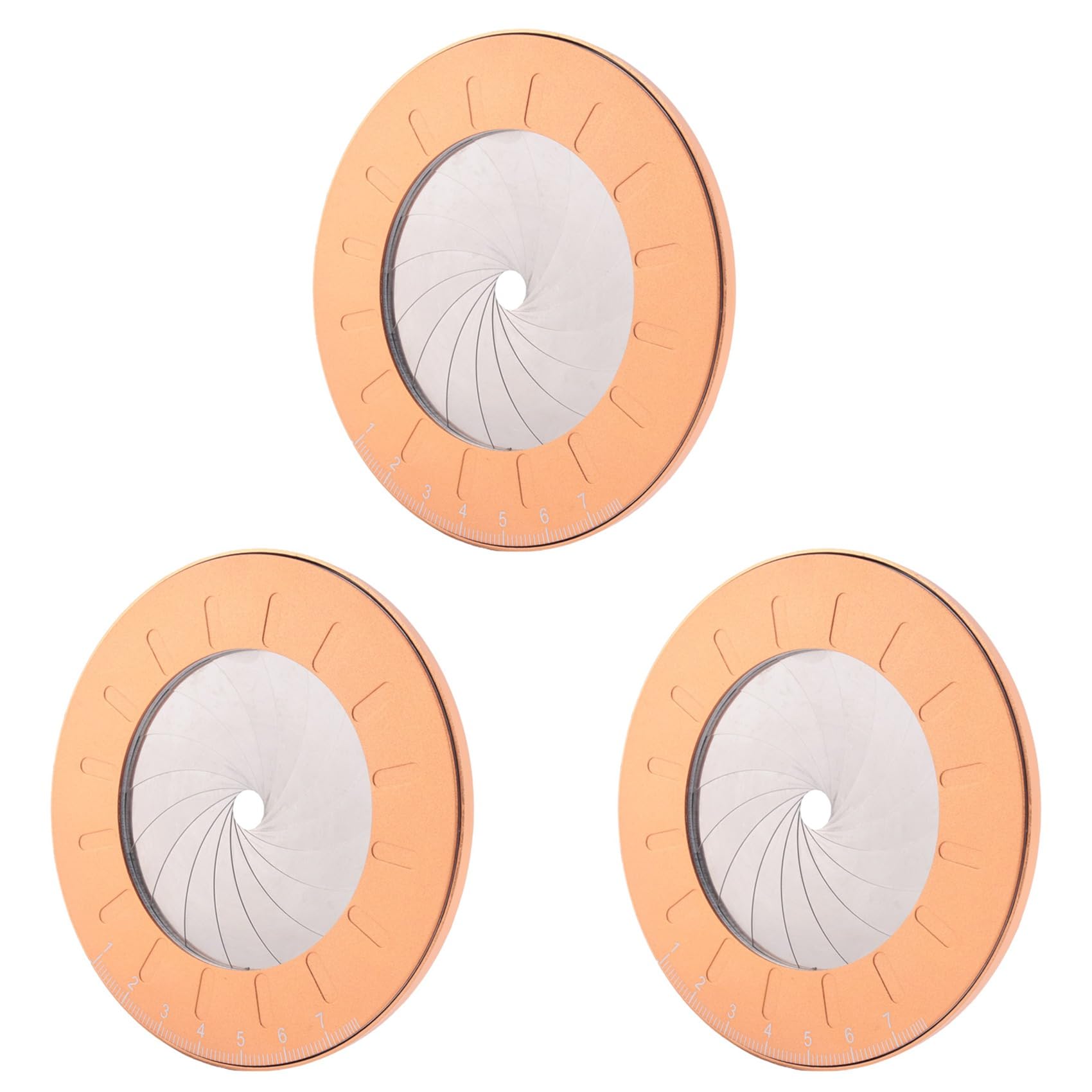 Jnchdghwa As Shown Adjustable Circle Drawing Ruler Tool, Professional Round Circle Drawing Tool, Measuring Ruler (3Pcs)