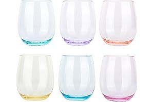 KOXIN-KARLU Classic 18-ounce Acrylic Stemless Wine Glasses