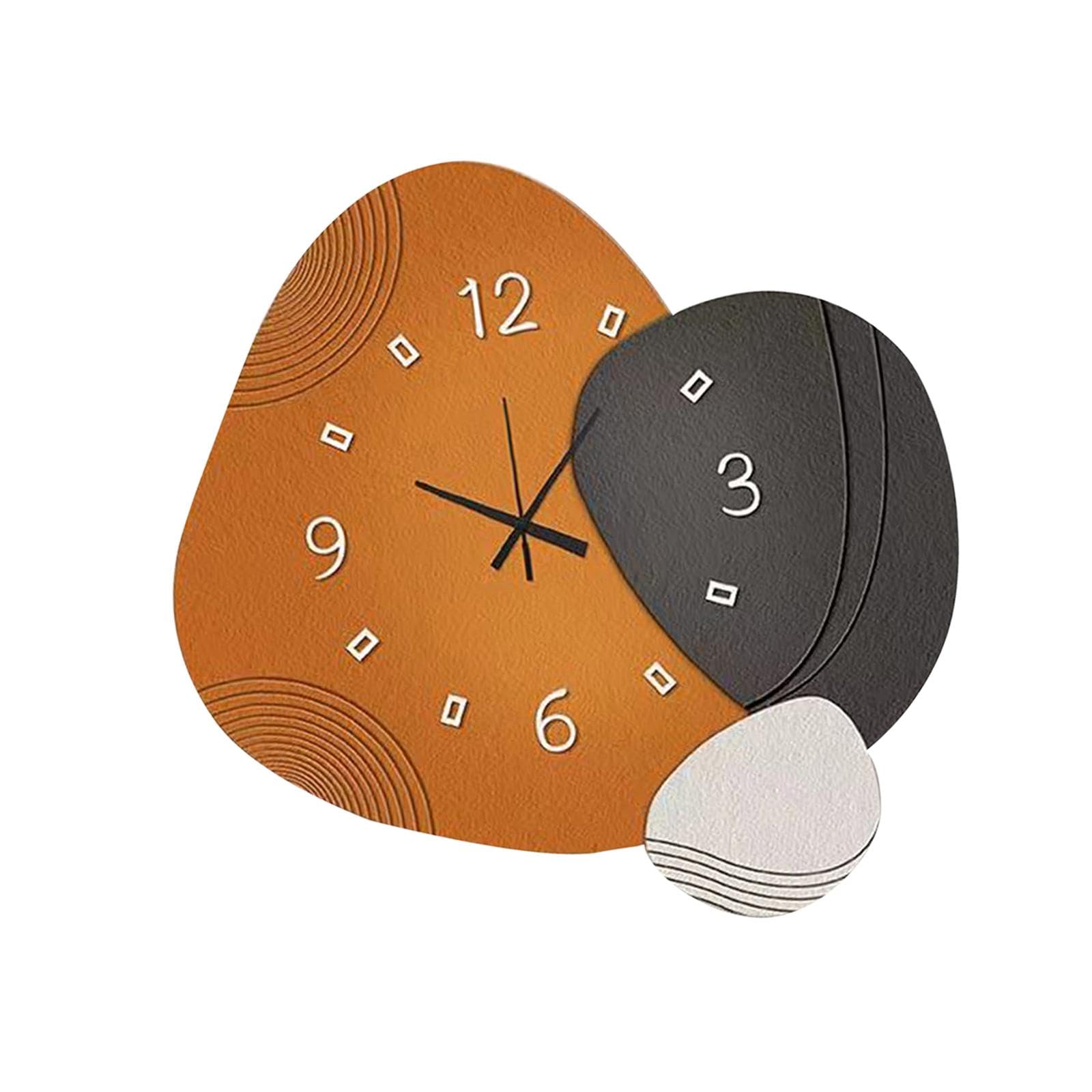 Horloge murale bois 30 cm anti tic-tac pour salon et bureau calme