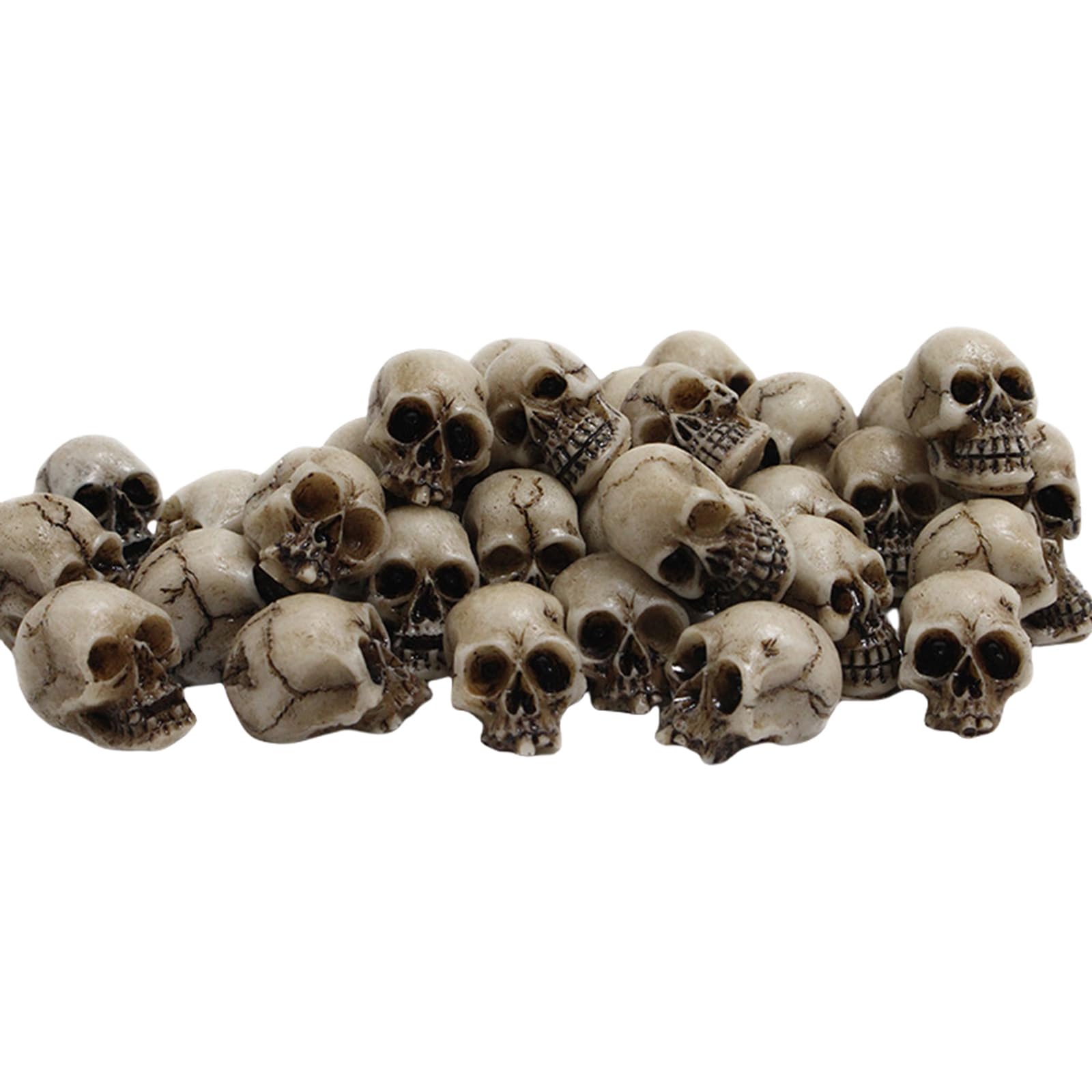 HDOYTXXM Practical Halloweens Skull Collection Synthetic Resin Decorative Pieces for Indoor Outdoor Holiday Displays Resin Skull Figurines for Holiday Decoration