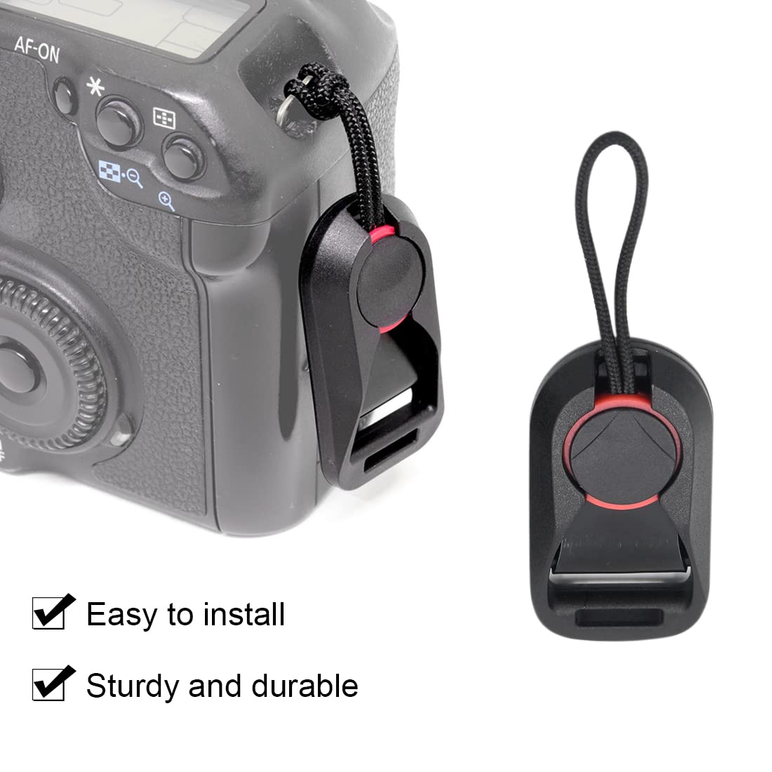 Kit 2 Boucles Compatibles Universel Kit 2 Connecteurs Rapides Pour Sangle D' appareil Photo - Boucle à Dégagement Rapide En Plastique Dur - Compatible Avec La Plupart Des Appareils Et Jumelles