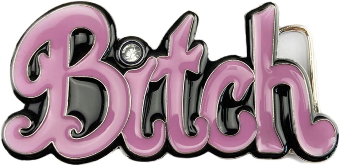 COOLLA Belt Buckle for Women- Bitch Western Rodeo Texas Cowboy Large Belt Buckles