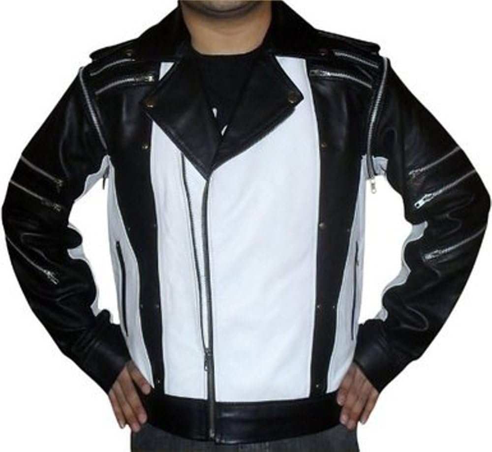 Celebrity Fashion Design Michael Jackson Real Leather Jacket CFD2000277 Large