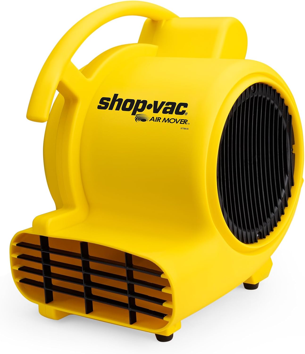 Shop-Vac 5430533 1000 CFM Floor Fan Heavy Duty, 3-Speed Air Mover with 3 Blowing Angles, Portable & Stackable Blower Fan, 10 Ft Cord, for Water Damage Restoration, Janitorial, Plumbing, Home Use