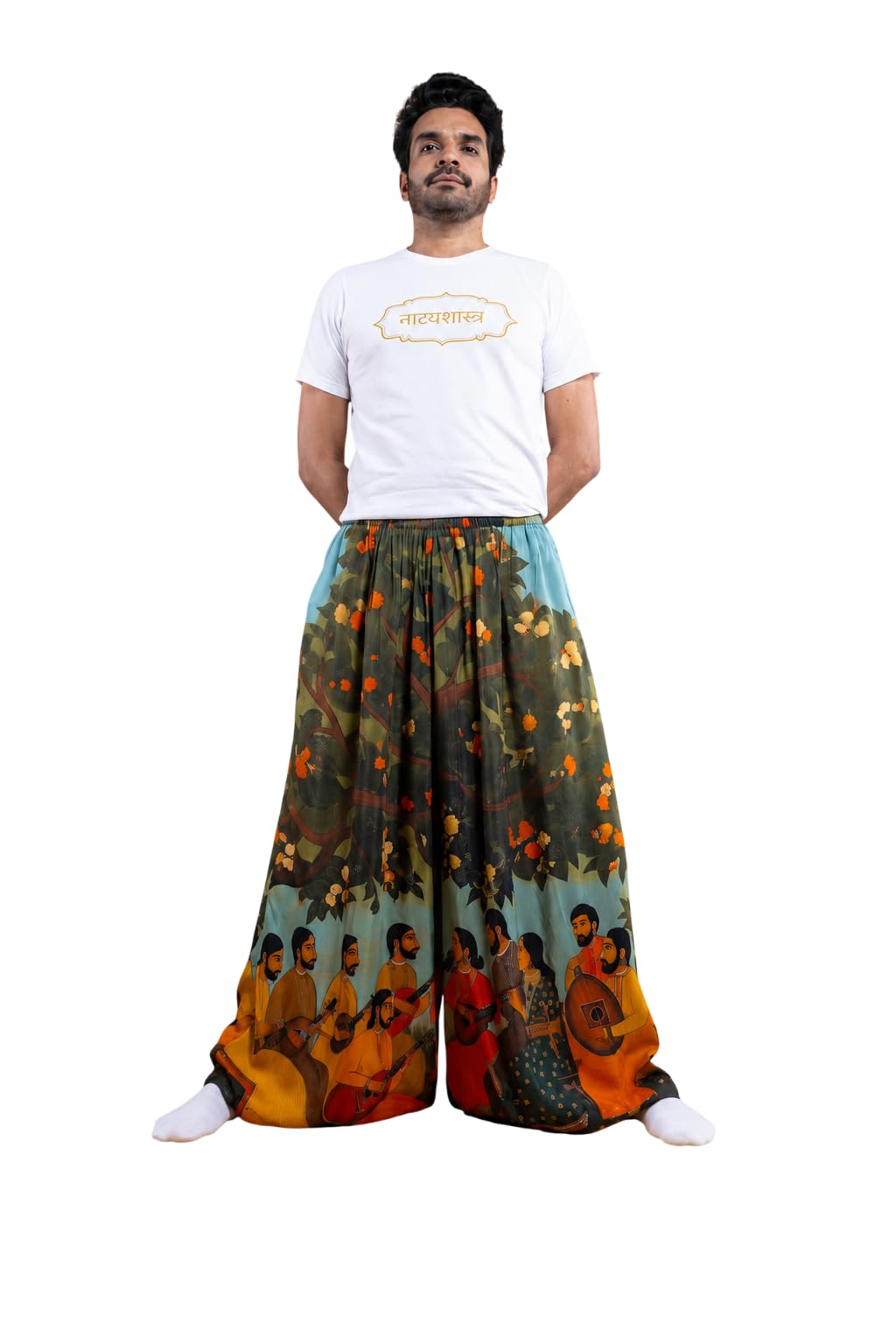 Symphony Modal Cotton Pyjamas for Men & Women | Relaxed Fit Soft Breathable Sleepwear Lounge Pants Both Side Pockets Daily Casual Wear Music Art Print-image-21