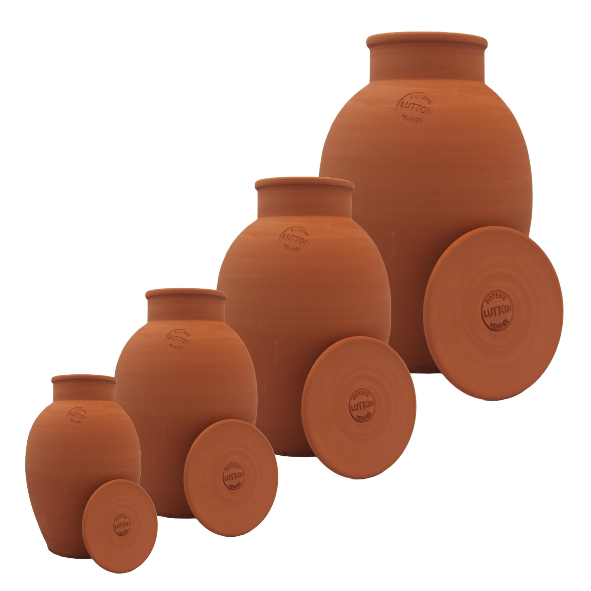 Ollas Lutton Olla Terracota para Enterrar 5L | Riego Automático y Ecológico para Plantas de Exterior | Sistema de Riego Natural | OYA Terracota | Autonomía 7 Días