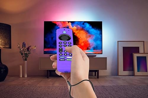 Miniatura 2 de NS-RCFNA-21 - Funda de repuesto para ToshibaInsignia CT-RC1US-21  Pioneer 2021 Smart TV Remote Purple Silicone Protective Full Coverage Accessories