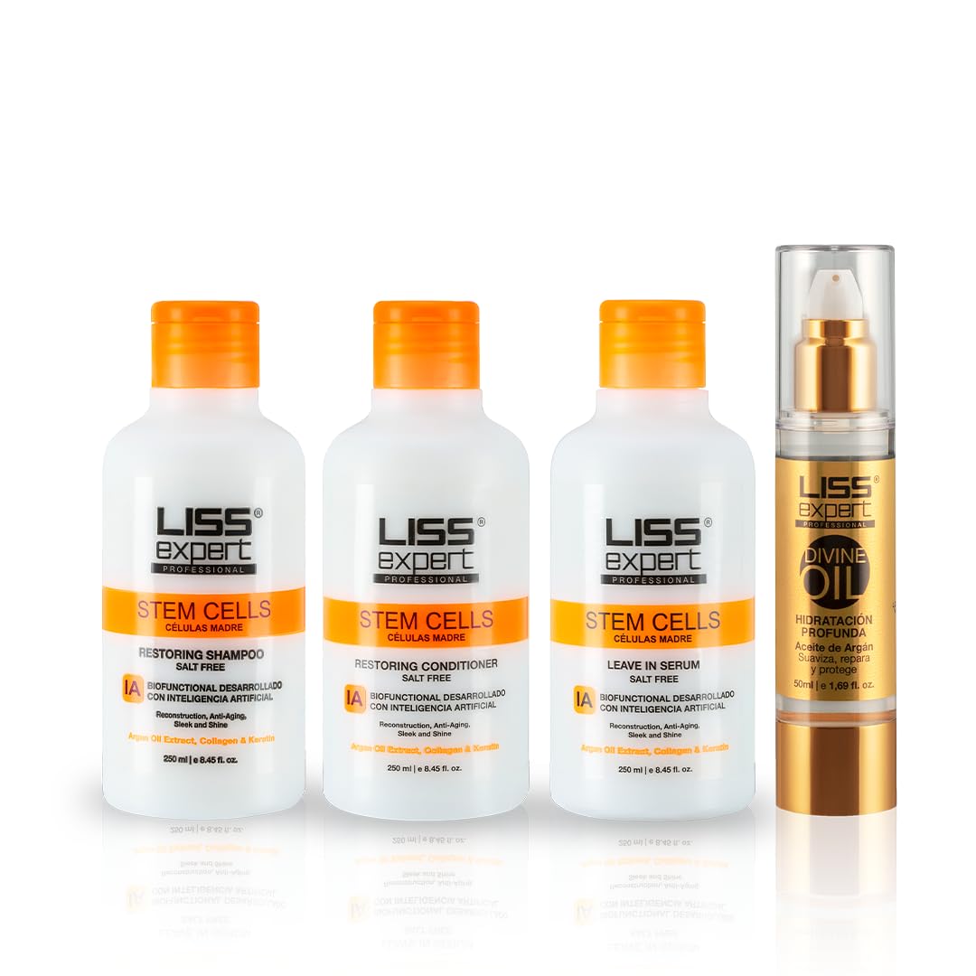 Liss Expert Professional Stem Cells Hair Organic Smoothing Tretmant - Post Treatments Packages (BASIC HOME CARE)