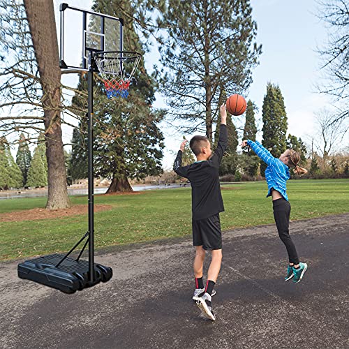 Rakon Portable Basketball Hoops & Goals Basketball System With 35.4 Inch Backboard, Height Adjustable 6.2Ft -8.5Ft For Adult Youth Teenagers Indoor Outdoor Use #TOP5