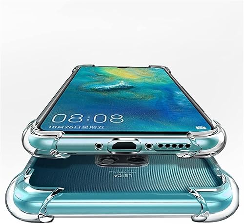 Miniatura 2 de iCoverCase Compatible con Huawei Mate 20 Pro, funda delgada de poliuretano termoplástico suave con absorción de golpes, transparente