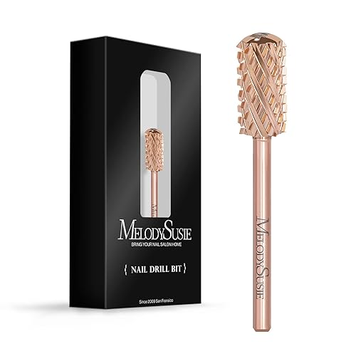 MelodySusie Brocas de seguridad para uñas, brocas de carburo de barril grande con parte superior redonda lisa de 332 pulgadas, adecuadas para