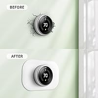 Vista 5 de Compatible con cubierta de placa de pared Google Thermostat 1ª/2ª/3ª - Kit de acabado de termostato Petrichor Nest, hecho para termostato Google