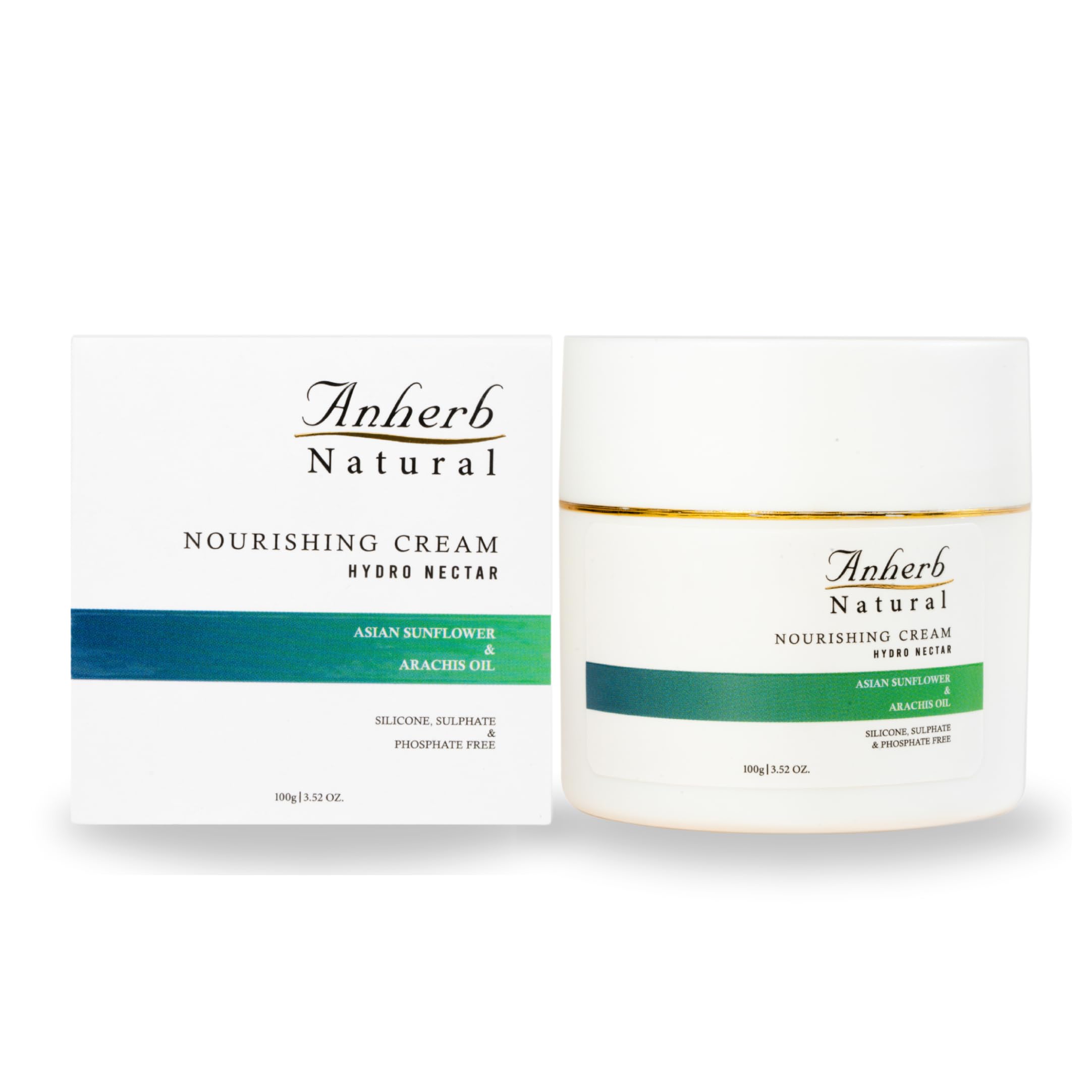 Natural Hydro Nector Nourishing Cream - 100g, Intensive 24-Hour Hydration | Sunflower Oil, Arachis Oil, Milk, Honey & Shea Butter For Silky-Smooth, Youthful Skin