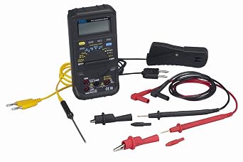 OTC 3505A 100 Series Auto-Ranging Automotive Multimeter - Includes Multimeter, Heavy-Duty Test Leads with Removable Alligator Clip Ends, Inductive RPM Clamp, and Temperature Probe