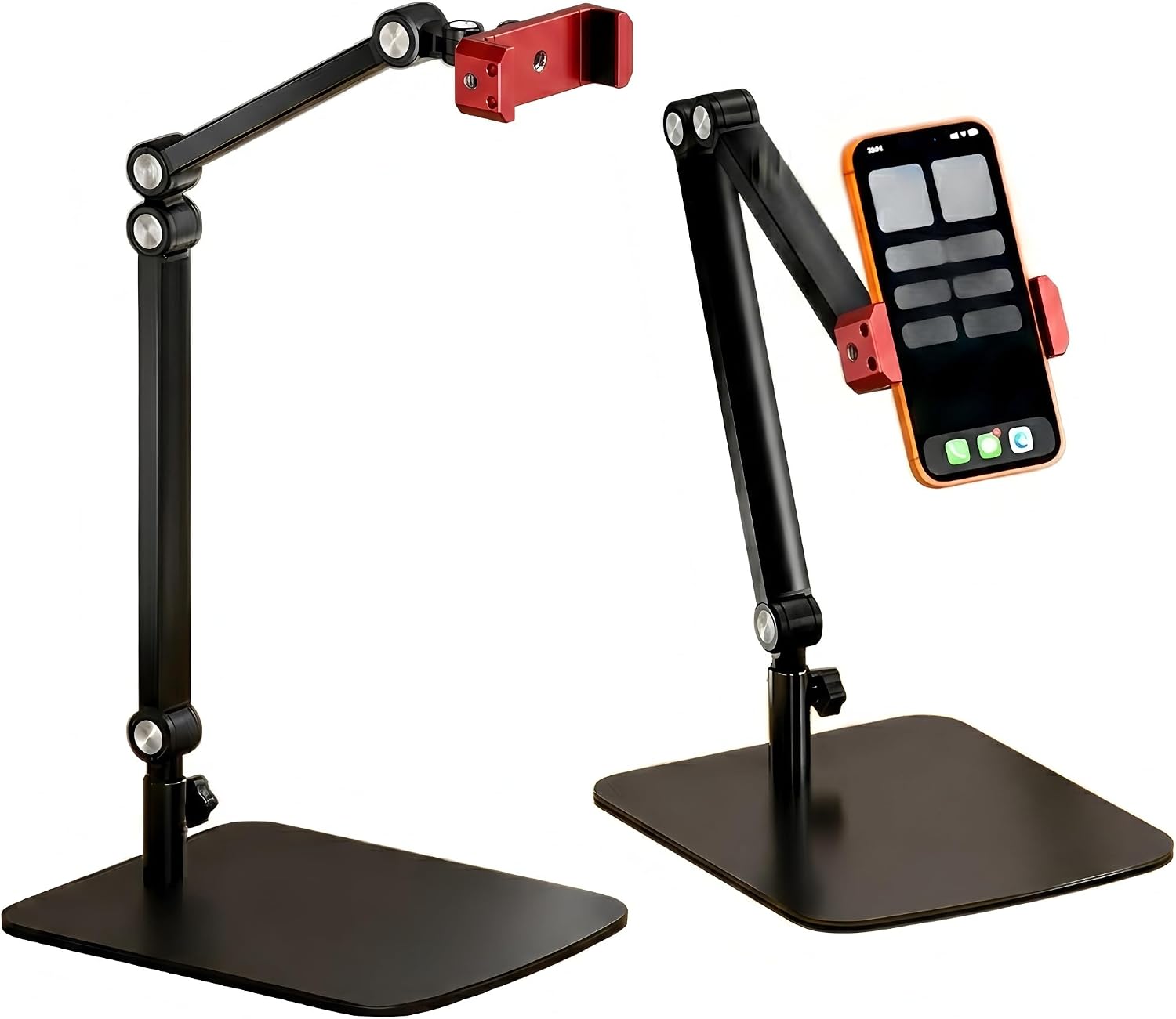 Overhead Adjustable Desk Phone Holder for Live Streaming, Record image 5